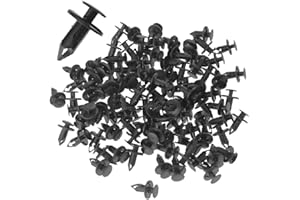 Anxingo 100Pcs 8mm Car Retainer Clips Nylon Auto Body Bumper Fasteners Rivets Fender Clips for Polaris Ranger RZR Honda Repla