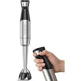 Gavasto Smart Immersion Blender, Hand Blender with Variable Telescopic Blending Rod &amp; Stepless Speed Control, Powerful Handheld Blender with Smart Overload Protection for Smoothies, Puree, Baby Food