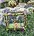 GlitZGlam Miniature Fairy and Baby Gnome Bed - a 4-Post Miniature Bed for Your Fairy and Gnome Garden, Pixies and Sprites - A Fairy Garden Accessory