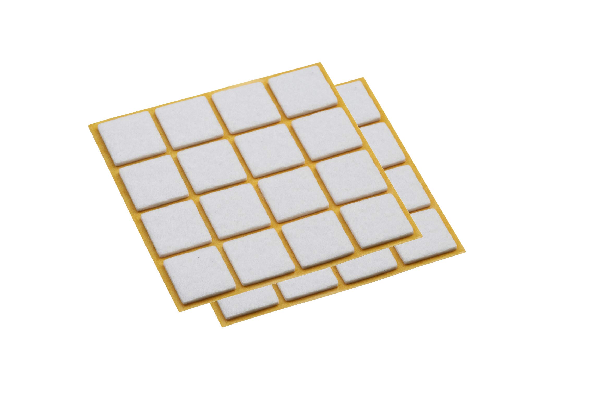 Meister Felt Glider self-adhesive, 32 x 32 mm, white, 30 pieces, 644996