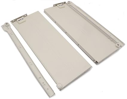 1 Pair X Metal Kitchen Drawer Runner Side Set 350mm X H 150