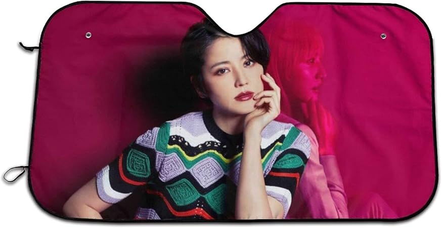 Amazon 長澤まさみ 3 高密度生地サンシェード 車サンシェード 紫外線 日差しカット最強 簡単取り付け 折り畳み式車用サンシェード 四季兼用 フロントガラスの車のサンバイザー カーサンシェード サンシェード 車 バイク