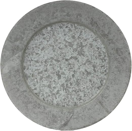 Amazon Com Koyal Wholesale Galvanized Metal Charger Plates Set