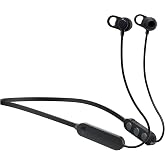 Skullcandy Jib XT Wireless Earbuds, Bluetooth Headphones, Up to 6 Hrs Battery, Noise Isolating Fit, Sweat Resistant, Built-in Microphone, iPhone Android, Ear Gel Sizes Included for Custom Fit - Black