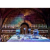 CORFOTO Toile De Fond En Tissu Pour Laboratoire De Chimie Magique Pour Halloween, Potions De Classe