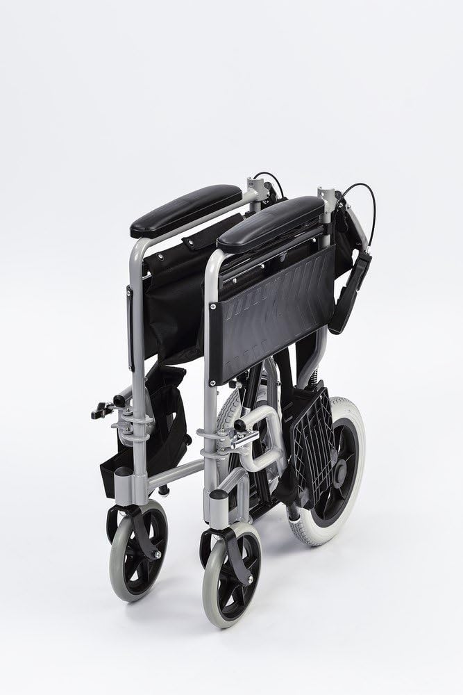 NRS Healthcare N43528 Transit-Lite Wheelchair, Attendant Controlled - Grey - Image 5