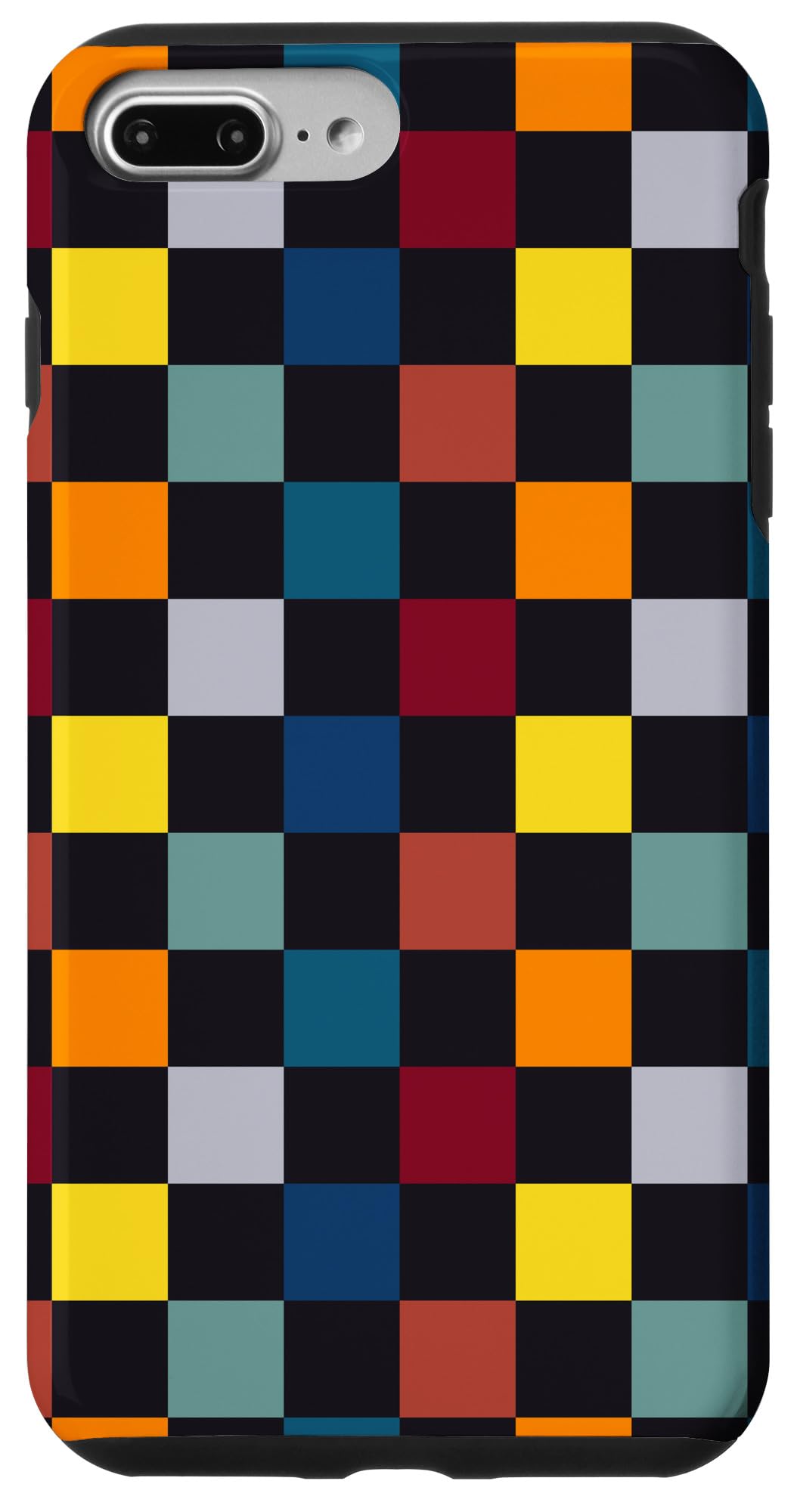 iPhone 7 Plus/8 Plus Checkerboard Checkered Checked Pattern Colorful Mixed Color Case
