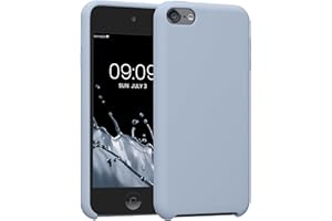 kwmobile TPU Silicone Case Compatible with Apple iPod Touch 6G / 7G (6th and 7th Generation) - Case Soft Flexible Protective Cover - Light Blue Matte