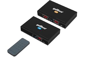 gofanco HDMI Over IP Matrix Extender – Many to Many, 1080P, CAT5e/CAT6/CAT7 Matrix Balun, 395ft (120m), Up to 40 Combined TX’s & RX’s, HDMI Loopout, IR & RS232 Extension (HDExtIPv2)