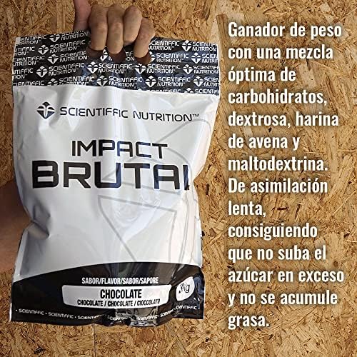Scientiffic Nutrition - Brutal Impact, Ganador de Peso y Masa Muscular, Mass Gainer con Carbohidratos, Proteina de Suero y Aminoácidos como la Creatina - 3Kg, Sabor Yogurt Limón. — foto 3 de 6