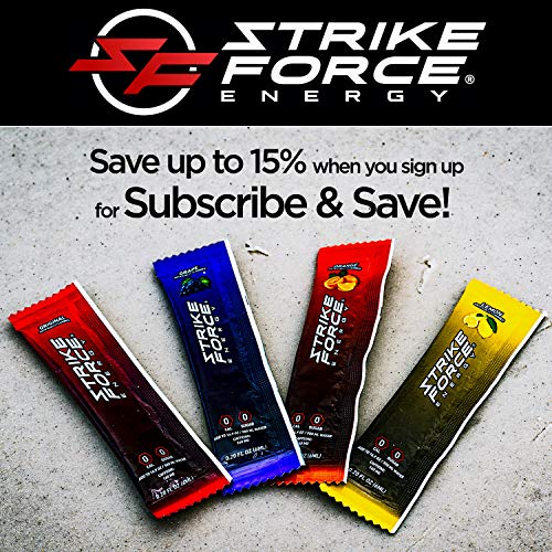 Strike Force Energy Drink Mix Lemon Flavor Natural Tasting Caffeine