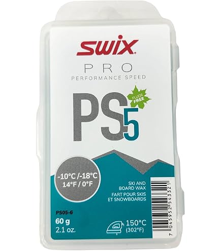 Swix HS6 Blue High Speed Ski & Snowboard Wax for Moderate