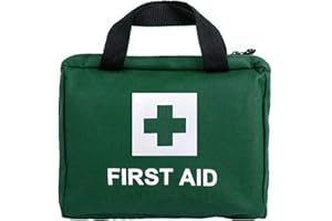 MTGHYARE First Aid Bag Empty, Small Travel Empty First Aid Kit Bag Box Pouch Compact Survival Medicine Bag for Home Office Car Businesses Camping(Empty Bag) (Green)