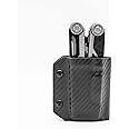 Clip & Carry Kydex Multitool Sheath for the Gerber Dual-Force - Made in USA - Multi Tool Holder Holster - Carbon Fiber Black