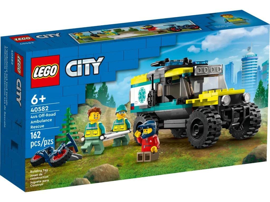 LEGO 40582 City 4x4 Off-Road Ambulance Rescue Limited Edition 2023 Set 6+ 162 Pieces with Cold Off-Road and 3 Minfigures