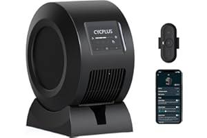 CYCPLUS Smart Indoor Cycling Fan, BLDC Motor Drive, 5 Speed Modes with Remote and APP Control, Low-Noise ANT+ Fan for indoor 