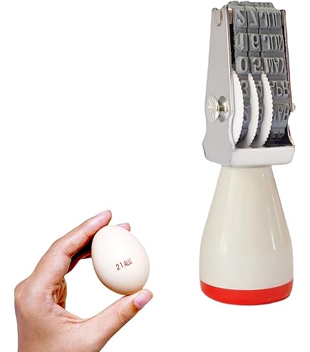 Aunewrick Ink Stamp Pad For Egg Date Marking, Black Red And