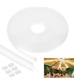 5M Silicone LED Channel System For 8mm Neon Rope – Flexible Tube Housing, IP67 Waterproof, With Mounting Clips & End Caps