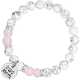 AHAETH Dog Mom Bracelet for Women Beaded Natural Stone Mothers Day Jewelry from Doggie Mom Doggy Mommy Gifts