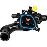 11537534521 Thermostat Housing Compatible for Select Mini Cooper Models | Fits for 2007-2013 for Mini Cooper, 2011-2012 for Mini Cooper Countryman