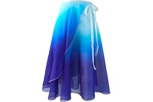 Baisdan Ballet Skirts Women, Ballet Dance Skirt Girls, Flowy Long Wrap Skirt, Dance Skirts for Women and Girls
