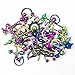 BodyJewelryOnline 20 Pcs Mixed Body Jewelry Pack, Anodized Titanium, Mixed Gauges, Mixed Lengths, Multiple Piercing [Lips, Nose, Belly, Tongue], Vibrant Long-Lasting Colors, Hypoallergenic