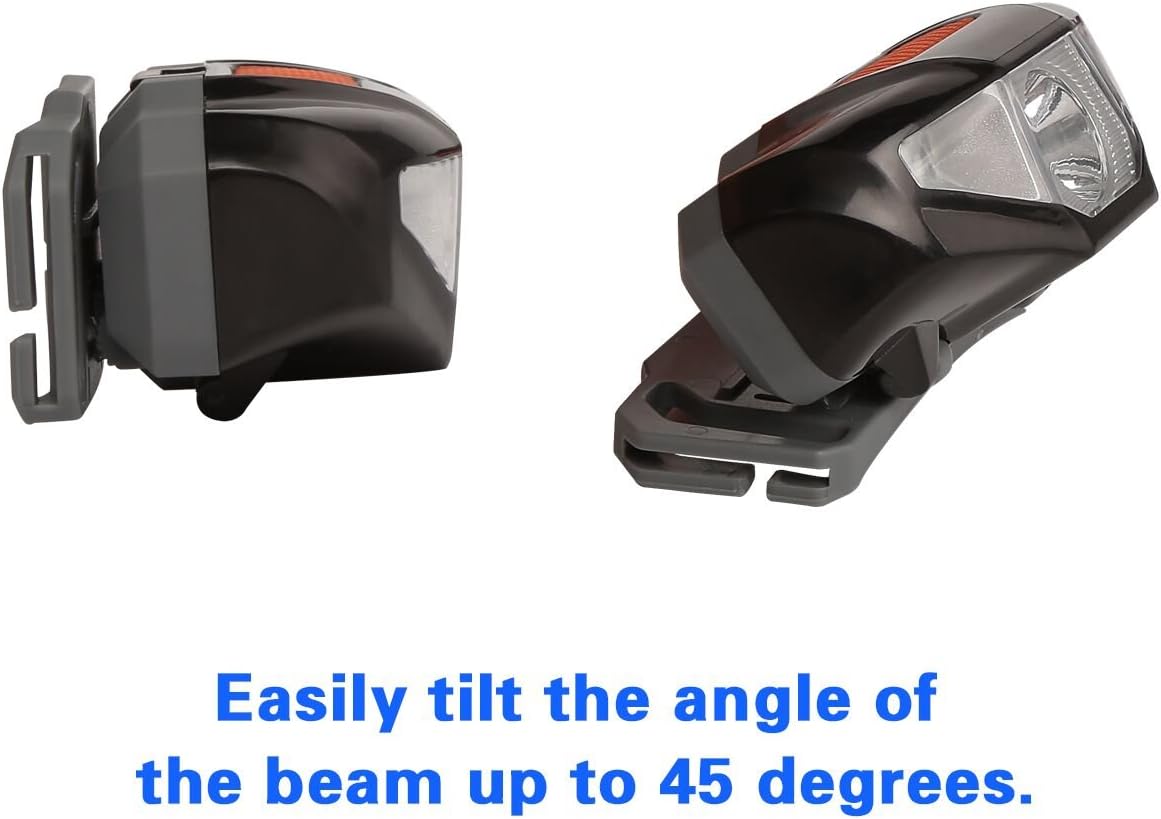 LED Headlamp Flashlight with Carrying Case, COSOOS Head Lamp, Waterproof Running Headlamp, Bright Headlight for Adults, Kids, Camping, Night Jogging, Reading, Dog Walking, Runner, Only 1.6oz/48g(NO AA Battery) - - 