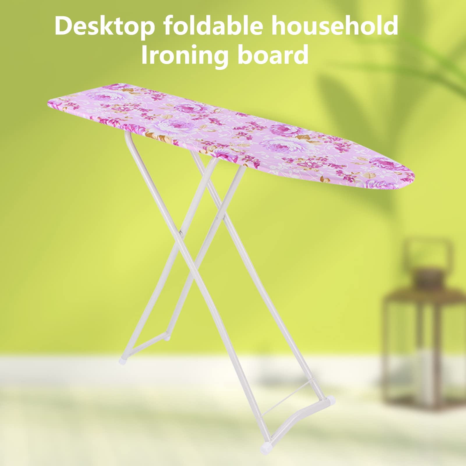 Ironing Board Extra-Wide Height Adjustable Smooth Edge Good Load-Bearing Non-Slip Wear Resistant Ironing Clothes Clothes Ironing Board with Heavy Sturdy Folding Legs
