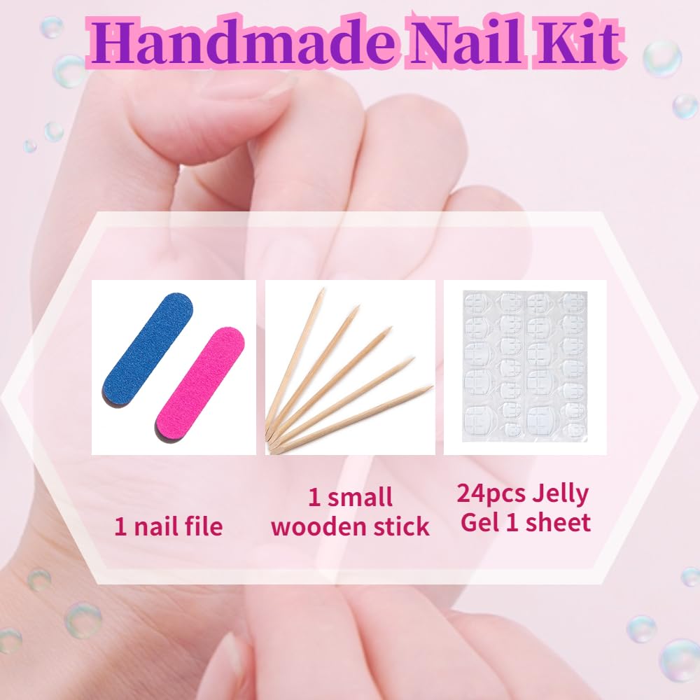 Press On Nails - Luxury Medium Almond 3D False Nails Women Reusable ABS Material Finger Printed Nail Tip French Salon Design Artificial Fingernail - Image 4