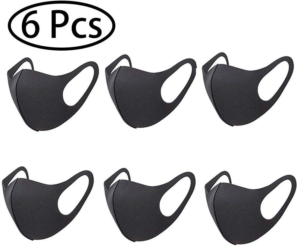 Cheerpet Dust Masks 6 Pcs Anti-Fog Mouth Mask Reusable Pollution Prevention Mask Breathable Mask