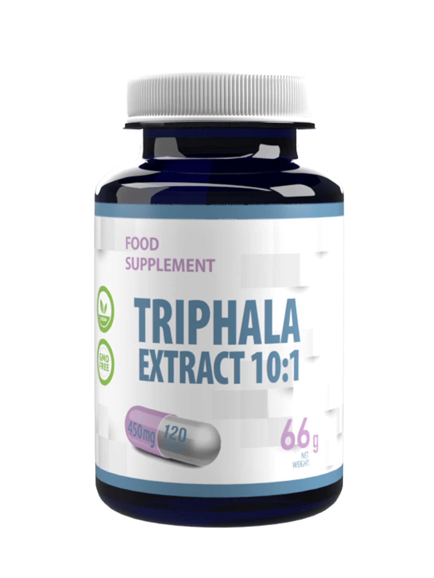 Hepatica Triphala Extract 10:1 (4,500mg Equivalent) | 120 Vegan Capsules | High Strength Digestive & Gut Health Support | 3rd Party Lab Tested | No Fillers, Gluten & GMO Free