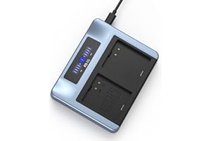 OHZHAO LCD Dual-Screen Display Charger Station for Arlo Charger, New Upgrade Supports Fast Charging for Arlo Pro Battery, Arlo Pro 2 Battery