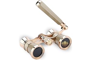 AiScrofa Opera Glasses Binoculars 3X25,Mini Binocular Compact Lightweight,with Chain for Adults Kids Women in Musical Concert