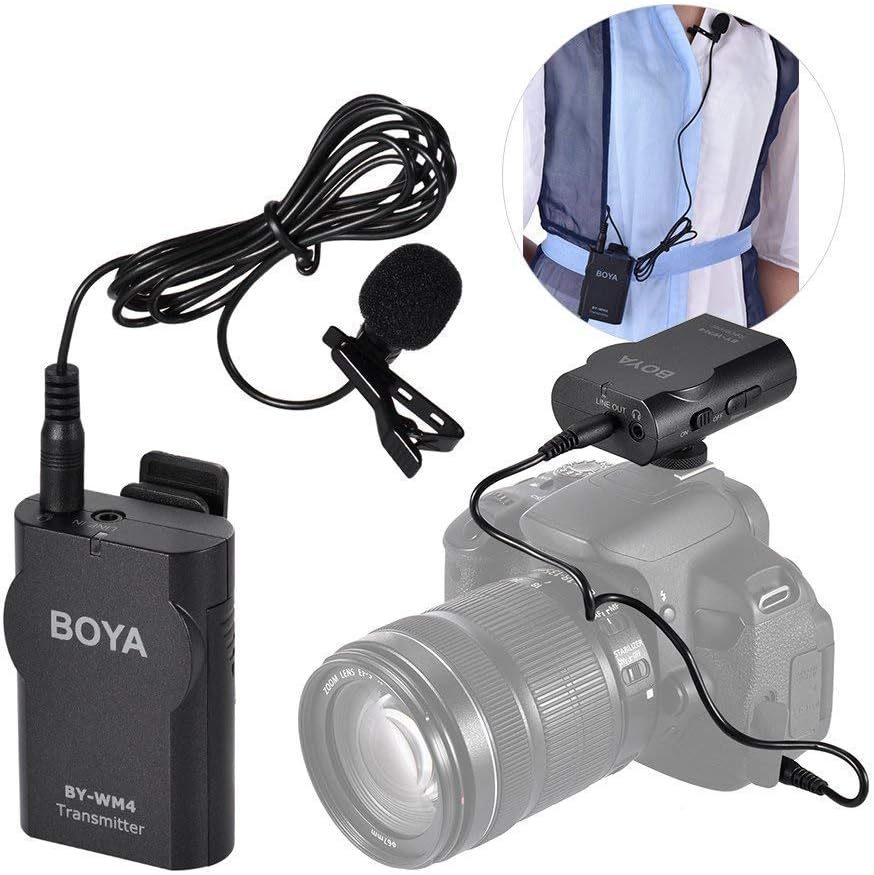 Camera & Photo BOYA by-WM4 Wireless Lapel Mic with Hard