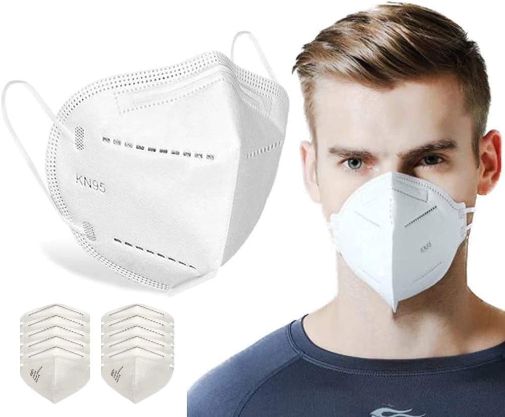 Protective Face Masks, Unisex White Dust Mask 10 pcs