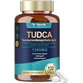 Totaria TUDCA Bile Salts 1200mg (Tauroursodeoxycholic Acid), 120 Capsules, Ultra Strength Pure TUDCA Liver Supplements, Liver and Gallbladder Cleanse &amp; Repair, Vegan