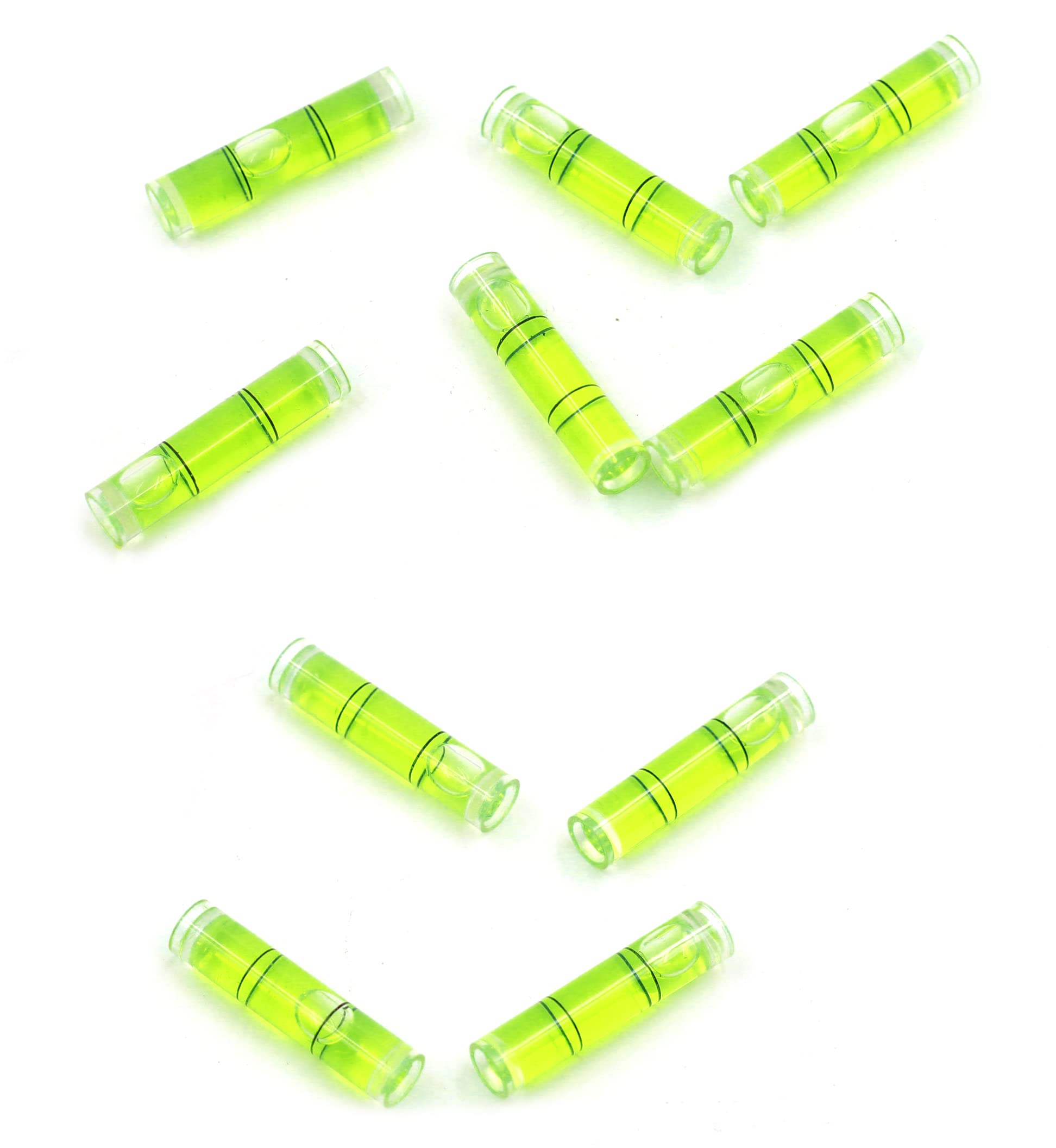 Chiloskit CY35 Circular Plastic Bubble Level, 8*35mm, 10pcs