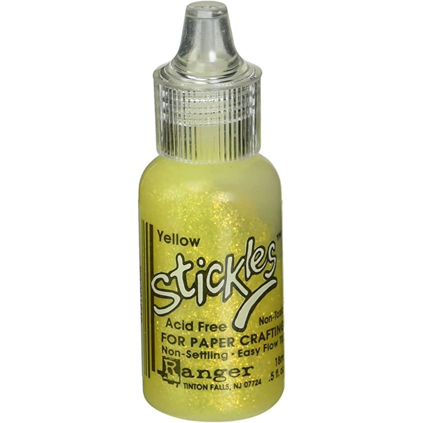 Stickles Glitter Glues Ranger Industries 1942 Stickles, Yellow