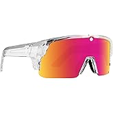 SPY Optic Monolith 5050, Cylindrical Shield Semi-rimless Sunglasses, Color and Contrast Enhancing Lenses