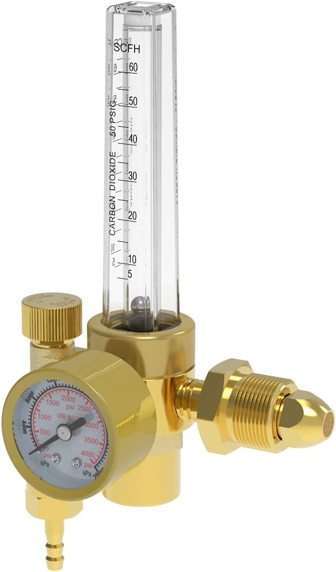 Yeswelder Argon/CO2 Mig Tig Flow Meter Gas Regulator Gauge Welding Weld - - 