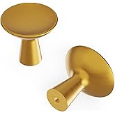 Hickory Hardware H078776BGB Maven Collection Knob 1-1/4 Inch Diameter Brushed Golden Brass Finish
