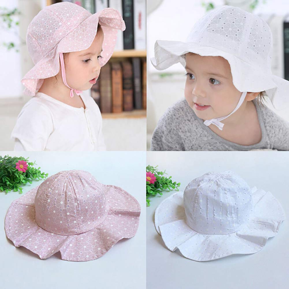 Bonnets Casquettes Et Bobs Vetements Carolilly Chapeau Soleil Bebe Fille Ete Anti Uv En Coton Casual Plage Vacances 1 A 4 Ans