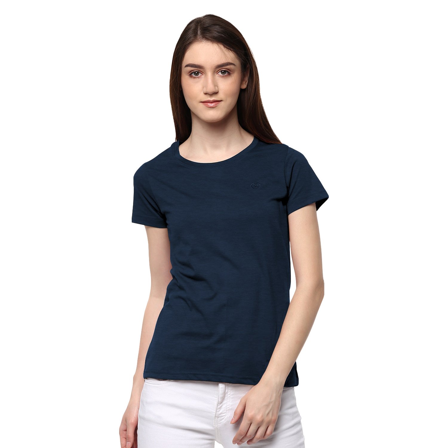 chkokko half sleeves round neck tshirts for women