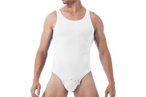 easyforever Mens Solid Color Sleeveless Press Button Crotch Vest Shirt Gym Sports Fitness Workout Bodysuit