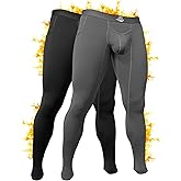 RM Real Men ABCD Pouch Compression Pants - 1, 2 and 3 Pack, Mens Leggings, Yoga Pants, Tights, Base Layer Men Cold Weather