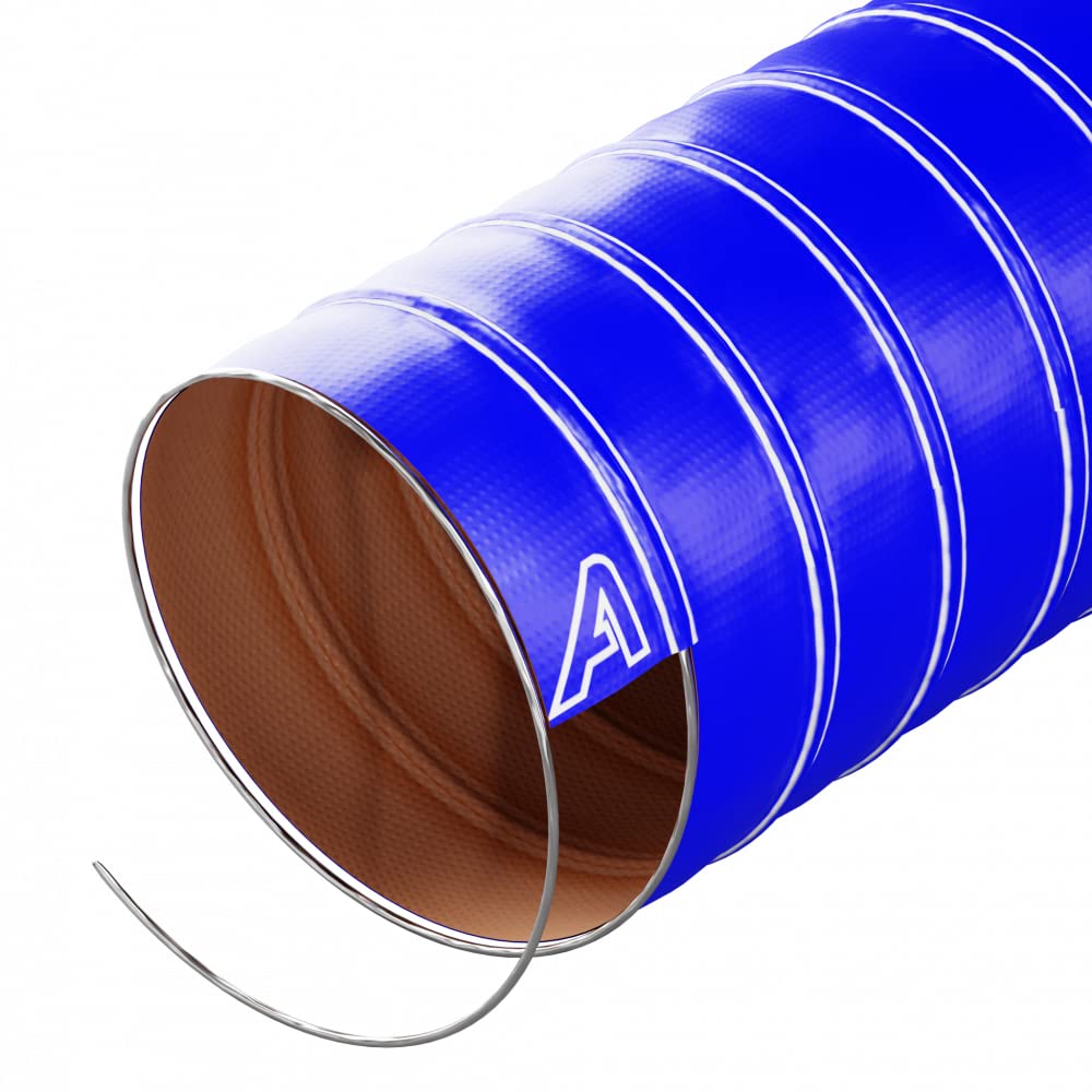 51mm Blue Silicone Air Ducting 1 Metre