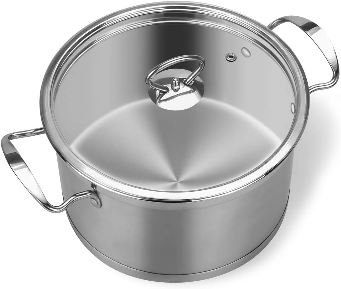 Stainless Steel Stockpot Saucepan Milk Pan Induction Collection Pot