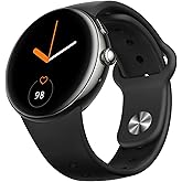 Parsonver AMOLED Smart Watch for Men Women, Always-On Display Fitness Tracker, Answer/Make Calls, 2 Quick-Release Bands, Heart Rate Sleep Monitor, 120+ Sports Modes Pedometer for Android iPhone, Black