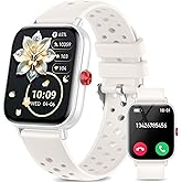 Smart Watches for Women Men with Bluetooth Calls: 1.8”LCD Screen Fitness Trackers with 24-Hour Heart Rate SpO2 Sleep Monitor 120+ Sport Mode Waterproof Smartwatch Compatible with iPhone Android Phones