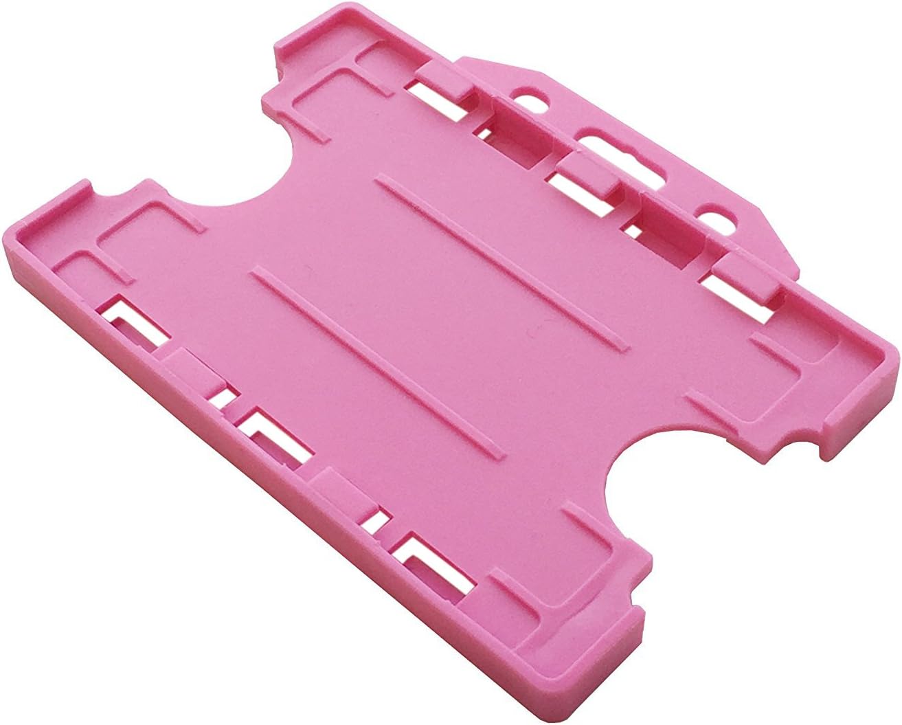 Customcard ltd¨ Double Sided ID Card Holder Two Sided Badge Holder Pink